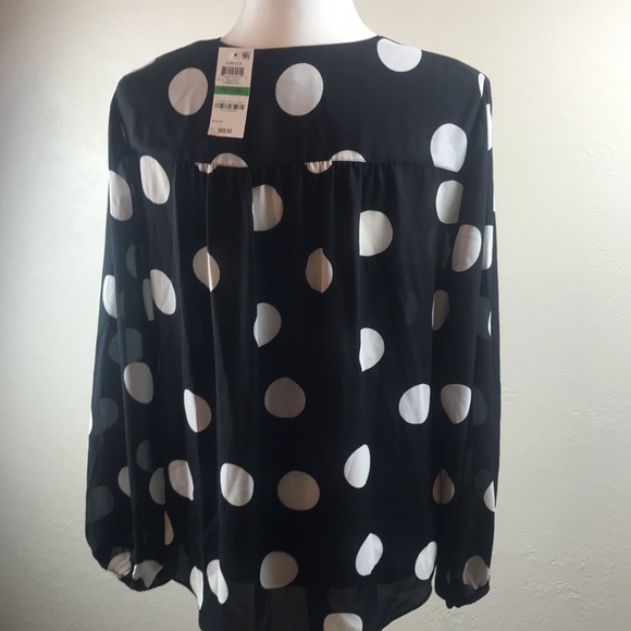 INC Petite Embroidered Dot Surplice Top, - Picture 9 of 12